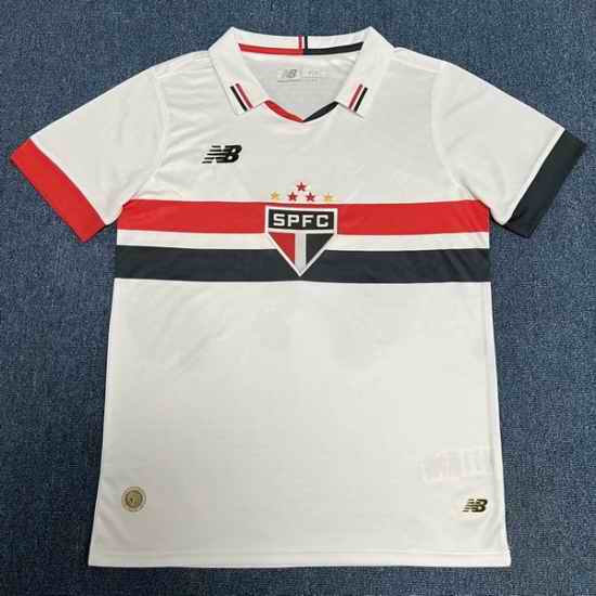 Men 2024 2025 Soccer Jersey San Paulo White Home